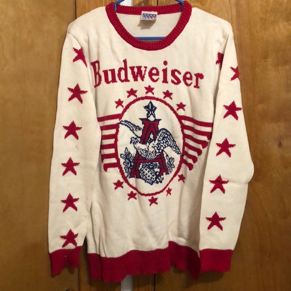 ugly christmas sweater budweiser